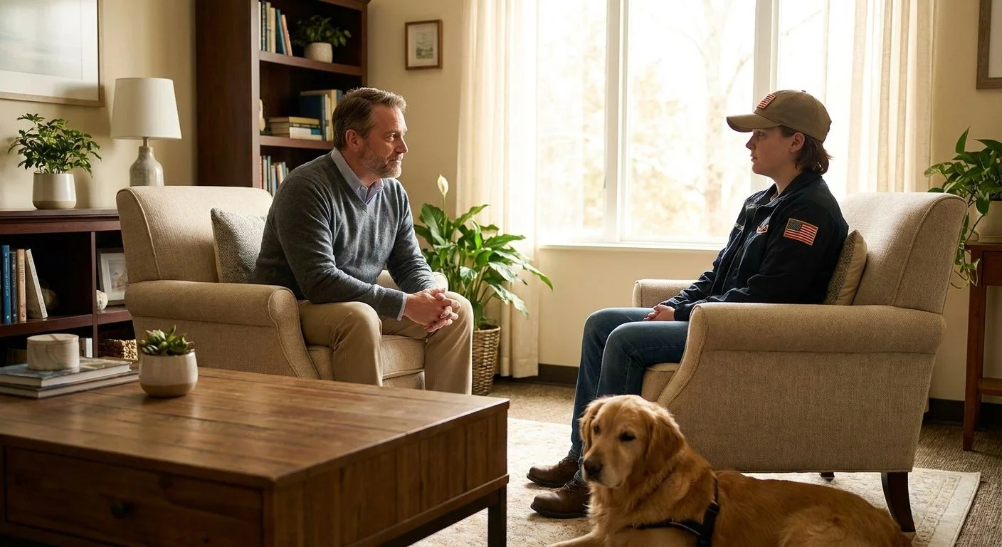 Individual therapy for veterans and first responders