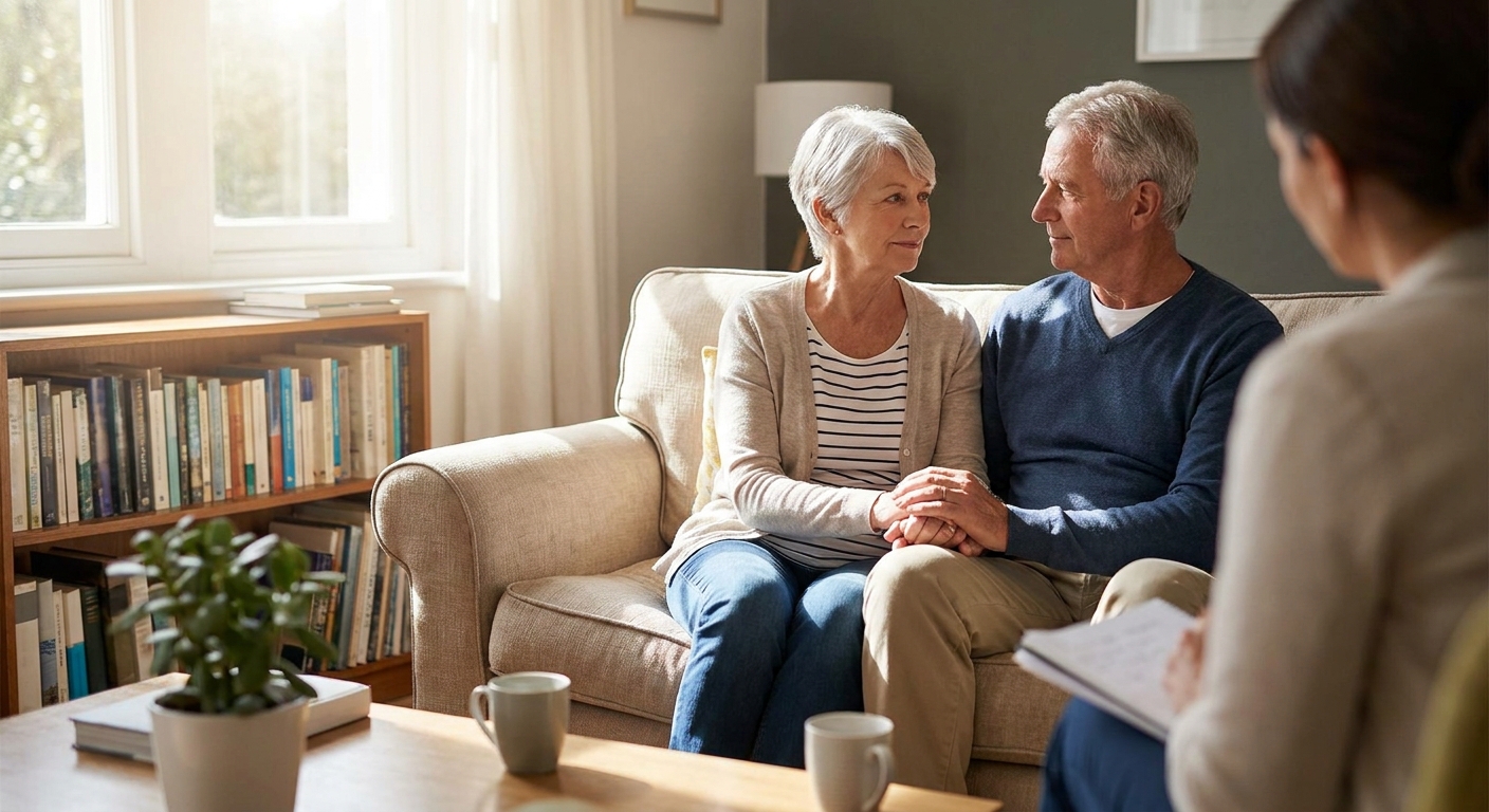 Marriage counselling for couples navigating retirement together